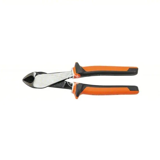 2000-28-EINS - Diagonal Cutting Plier: Insulated, Std, Oval, 7/8 in Jaw Lg, 1 1/4 in Jaw Wd, 8 1/4 i