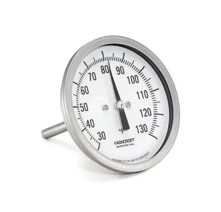 30-EI-60-R-040-0/250'F - Temperature Gauge Type: Bi Metal Sizing: 80MM Dial, 1/2''MNPT, Stem Diamete