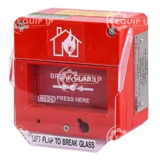 BG3-W-1-E-B-R - Breakglass callpoint, GRP material, Weatherproof only, IP66 &amp; 67,Labels: Glass - FIR
