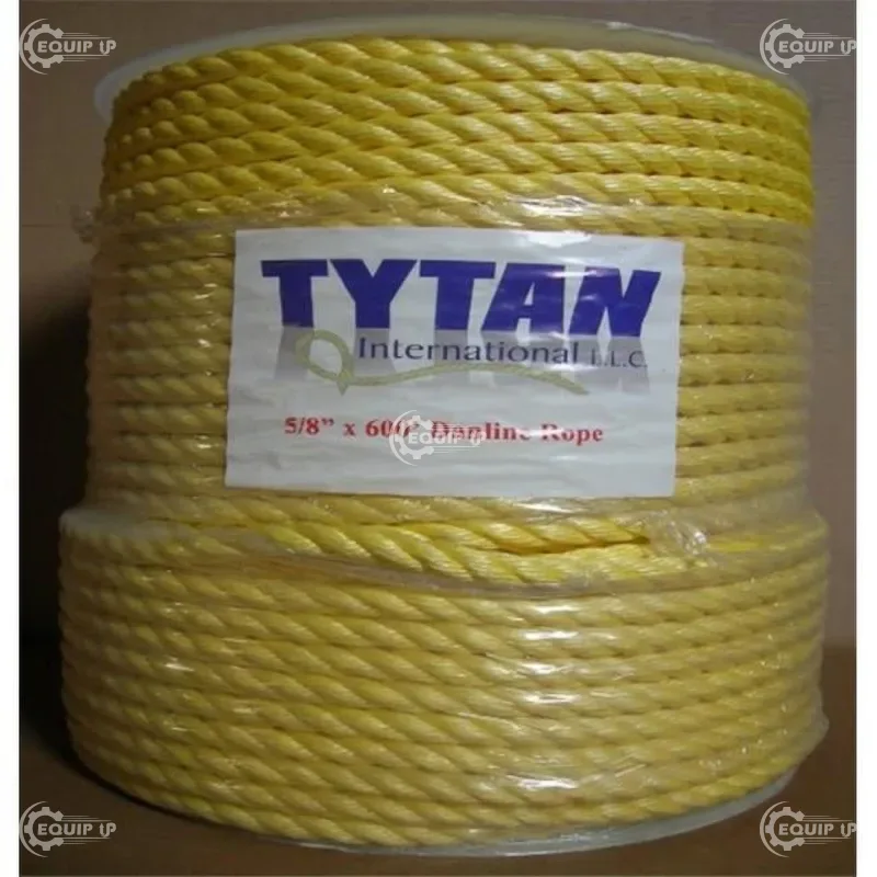 PP12600YD - 1/2" × 600' Polypro Yellow Danline Rope, polypropylene material, yellow colour, supplied
