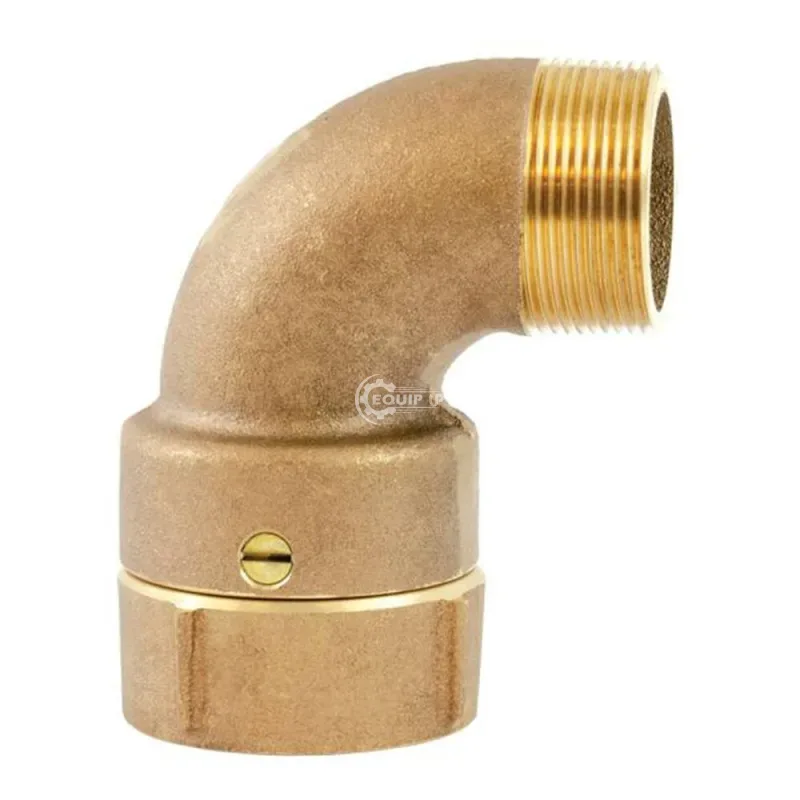 03962101 - 90° Brass Swivel Elbow, 1.5" NST Threads.