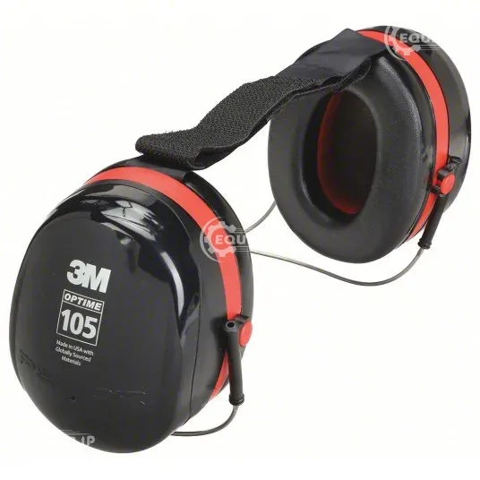 H10B - 3M PELTOR Earmuffs: Behind-the-Neck Earmuff, Passive, 29 dBNRR, Foldable, Foam/Polyurethane/P