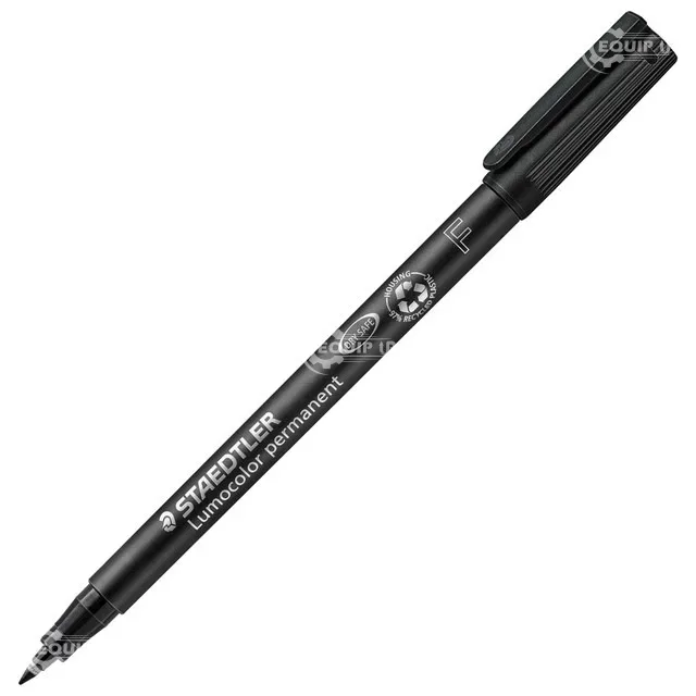 318-9 - Lumocolor Quick-drying Fine Point Permanent Markers, Black, Fine Point - 0.6 mm