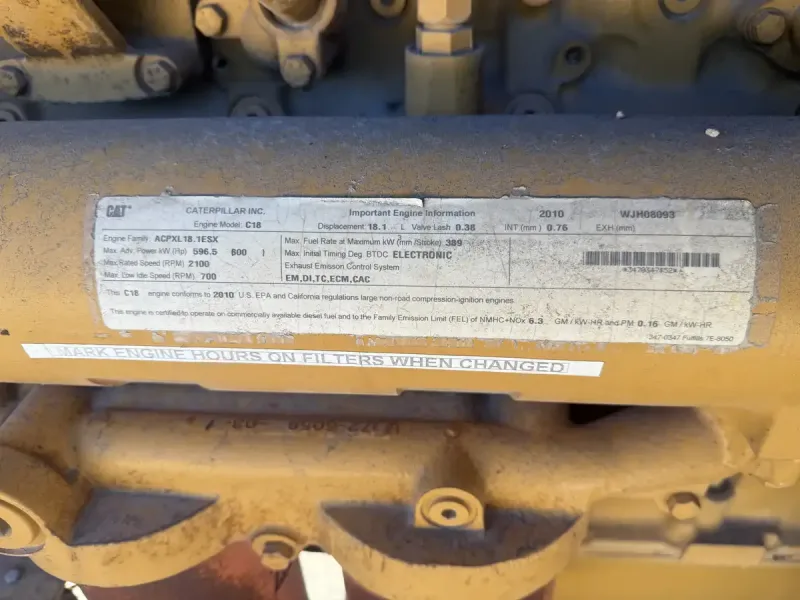 Skid Mounted Axon Energy  6,249.3 hrs Hydraulic Power Unit with a Caterpillar C18 Engine