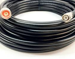 105867150C - N Male to TNC Male Low Loss LMR 400 Times Microwave 50 Ohm Cable; 150ft; Black