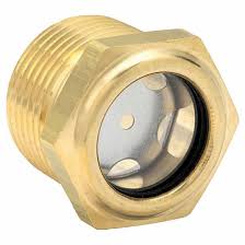 1U917 - Sight Plug: 3/4 in Window Dia, Pipe Threads, Brass, 3/4"-14 Thread Size, Male, NPT Item 1U91