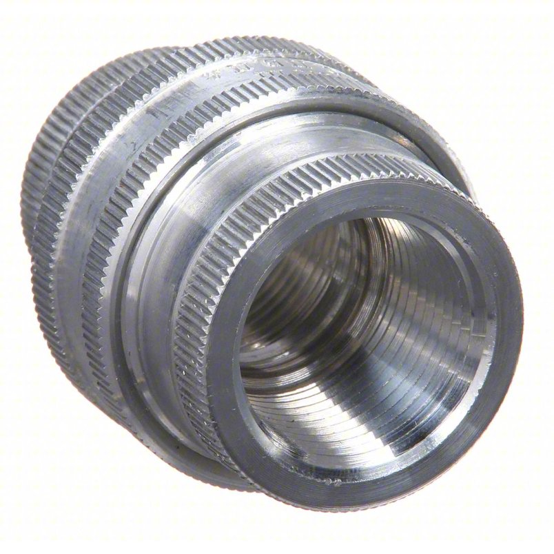 2NA40 - Straight Union - Conduit to Conduit: Aluminum, 1/2 in Trade Size, Female to Female, GUF-1; I