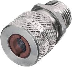 SHC1034 - Liquid Tight Cord Connector: Aluminum, 3/4 in MNPT, 0.50 in to 0.63 in, Silver, 1 Cords;Mf