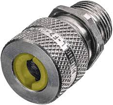 SHC1037 - Liquid Tight Cord Connector: Aluminum, 3/4 in MNPT, 0.63 in to 0.75 in, Silver;Mfr. Model