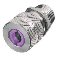 SHC1028 - Liquid Tight Cord Connector: Aluminum, 1/2 in MNPT, 0.75 in to 0.88 in, Silver; Mfr. Model