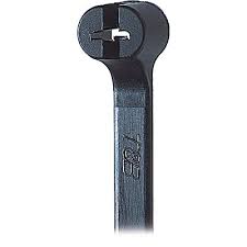 TY527MX - Thomas &amp; Betts 13" 120lb BlackUV Metal Tooth Cable Tie