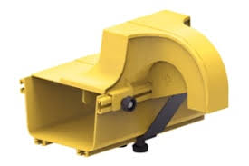 FGSFLEXV4FA2C - FiberGuide® FlexVertical Dual Kit, 4x4 to Dual 2x2in, 4ft Length, Yellow