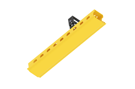 FGSKTW1JA - FiberGuide® Vertical Duct Kit with 1.5in Slot Spacing and Hinged Cover, 2x2in, Yellow