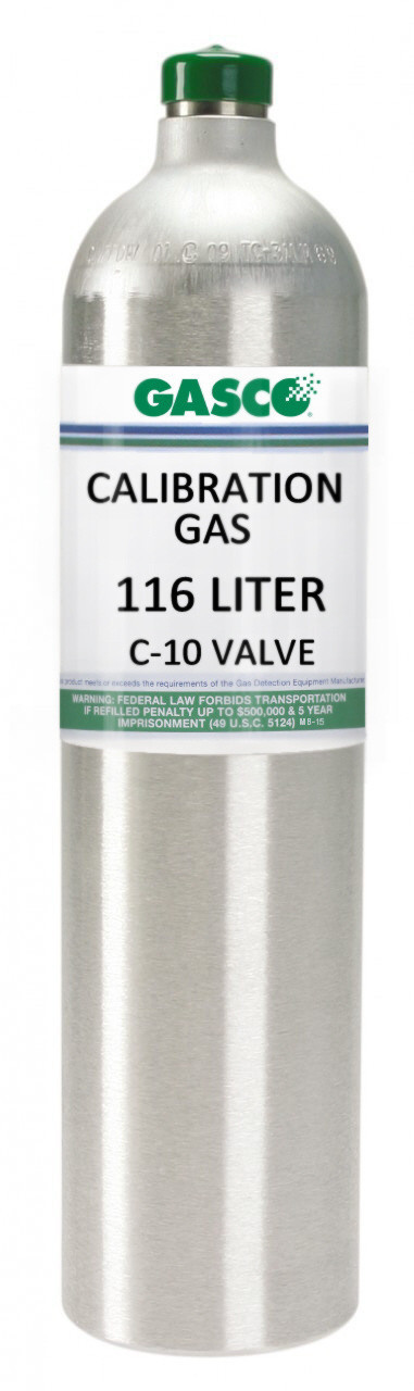 116L-135A-2.5 - Methane Calibration Gas (50% LEL) 2.5% Volume Balance Air in a 116 Liter Aluminum (C