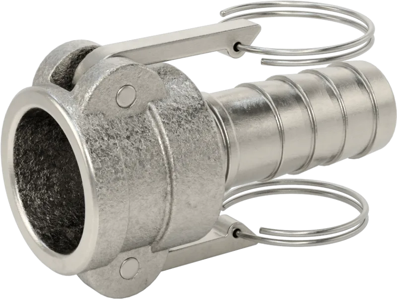 53015K32 - 316 Stainless Steel Cam-and-Groove Hose Coupling Socket with 316 Stainless Steel Levers,