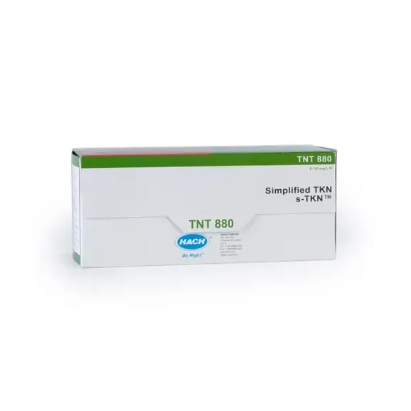 TNT880 - 3-Hach TNTplus® Simplified TKN (s-TKN) Vial Test, 0 to 16 mg/L, 25 Tests, Product number: T